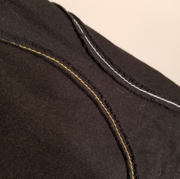 KENNETH COLE NEW YORK MENS VINTAGE SHORT SLEEVE SHIRT UNIQUE STITCHING DESIGN XL - Picture 4 of 7